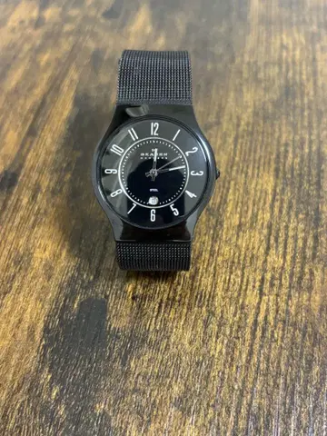 SKAGEN 쿼츠 손목시계 블랙