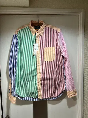 유나이티드 애로우즈 별주 GITMAN BROS. 크레이지 스트라이프 셔츠