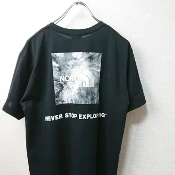 THE NORTH FACE 프린트 T셔츠 블랙 sizeXL