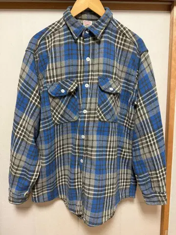[새상품급] BIG MAC 60s 플란넬 셔츠 파랑 블루 XL 빅맥
