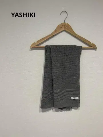 YASHIKI 야시키 와플 니트 스톨 머플러