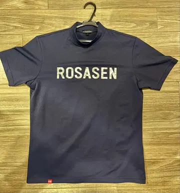 ROSASEN 네이비 하이넥 셔츠