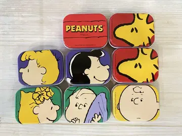 스누피 PEANUTS 빈 캔 미니 캔 레트로 귀중 페퍼민트 패티