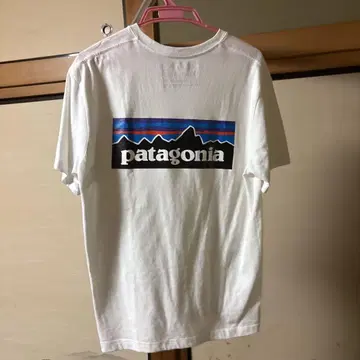 patagonia 화이트 T셔츠