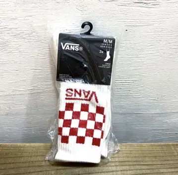 새상품 M(24.5-27) VANS 체커 패턴 삭스 3족 세트