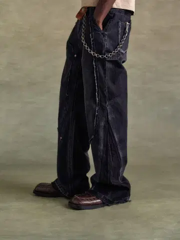 ANDERSSONBELL RODEO CARPENTER WIDE JEANS