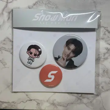 Snow Man 1st POP-UP 캔뱃지 세트