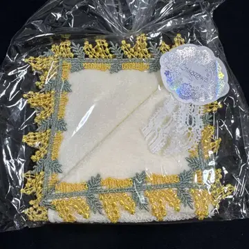 치카자와 레이스 타월 손수건