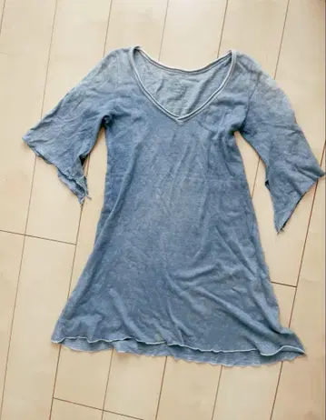 가을/겨울 enishi 타이다이 헴프 코튼 티셔츠 네이비 나염 색상