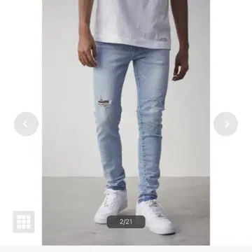 AZUL VINTAGE CRASH SKINNY 블루 L 사이즈