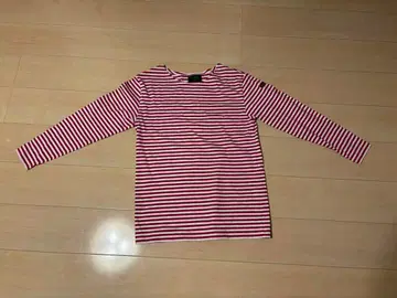 르 미노르 핑크 보더 롱T셔츠