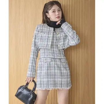 새상품 oneafteranother NICE CLAUP 트위드 셋업