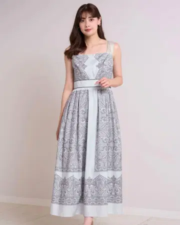 herlipto Marbella Panel Printed Dress