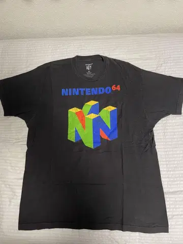 USA 구제 의류 닌텐도 NINTENDO64 T셔츠 M 블랙 반팔 초레어