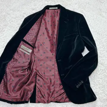 ZARA MAN 벨로아 테일러드 자켓 빅 사이즈 2XL 블랙 벨벳