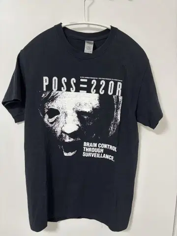 POSSESSOR 그래픽 T셔츠 블랙