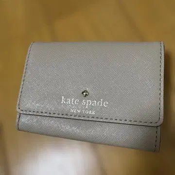 kate spade 케이트 스페이드 이단 접기 미니 지갑 샌드 베이지