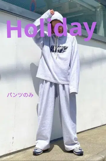 Holiday*mini sweat baggy pants 그레이
