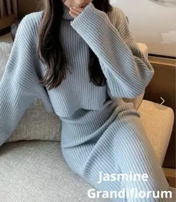 [ 새상품급 ] Jasmine Grandiflorum 니트 셋업 재스민
