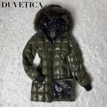 DUVETICA 후드 부착 롱 다운 자켓 사이즈 38