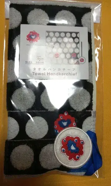 당일 발송 가능! 오사카 만박 한정판 도트 디자인 타월 손수건