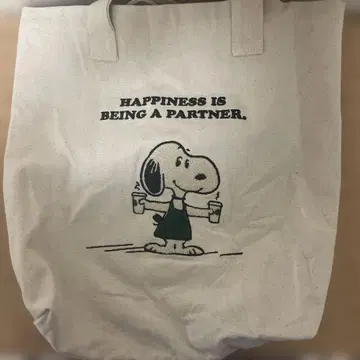 스누피 스벅 토트백
