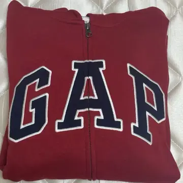 [ 미사용 새상품 ] GAP 후드 부착 후드티 레드애플