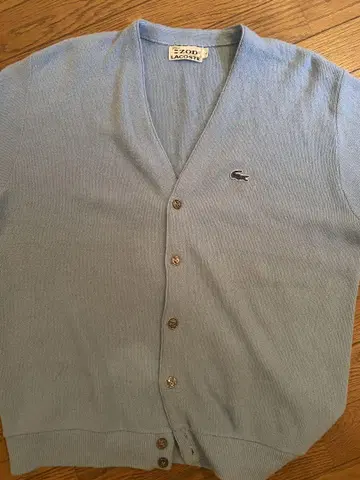 LACOSTE 라이트 블루 가디건 L