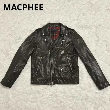 MACPHEE 더블 라이더 자켓 투모로우랜드 램 가죽 38