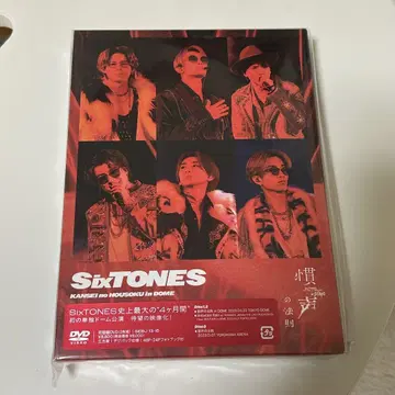 SixTONES 관성의 법칙 초회반 dvd