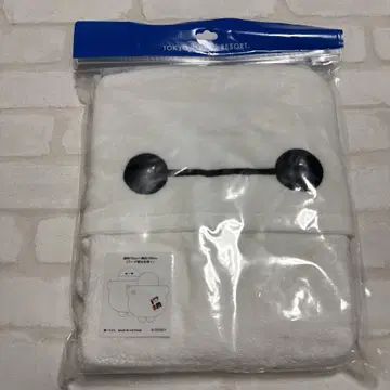 디즈니랜드 베이맥스 후드 부착 타월