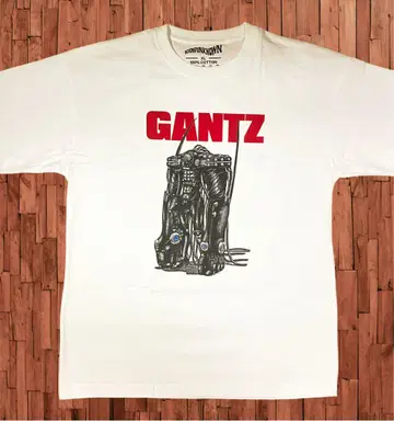 미착용 [GANTZ] 오카 하치로 T셔츠 화이트 XL 사이즈