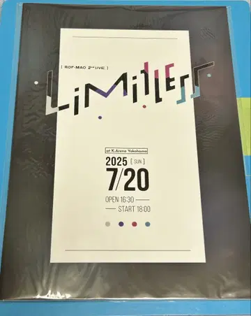 ROF-MAO 2ndLIVE Limitlss 사진 소책자 팜플렛