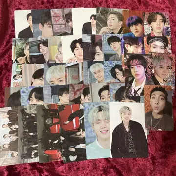 BTS BT21 TinyTAN 반지 트레이딩 카드 미니 사진 스티커