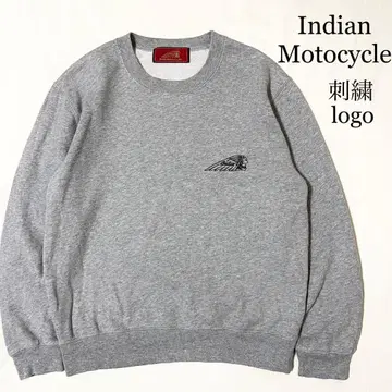 Indian Motocycle 인디언 자수 로고 크루넥 맨투맨