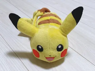 포켓몬 센터 한정판 봉제 인형 피카츄 뒹굴기