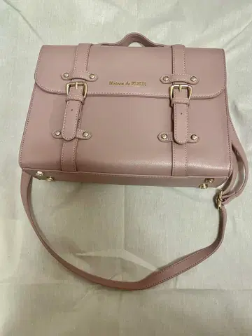 Maison de FLEUR 핑크 숄더백 새첼백
