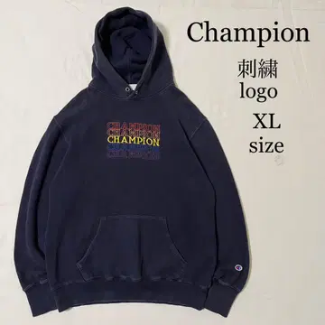 Champion 챔피온 자수 맨투맨 풀오버 후드티 XL