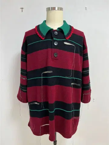 KIDILL 23aw rurumu 콜라보 보더 니트