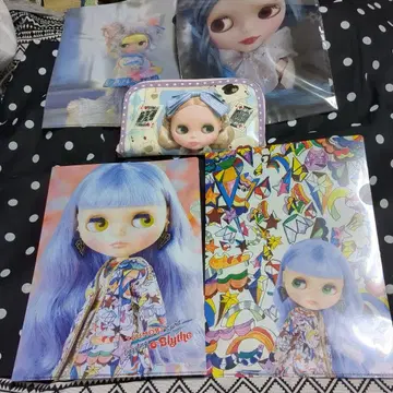 Blythe 컬렉션 파일 A4 사이즈 & 장지갑 (타르트 & 티) 세트