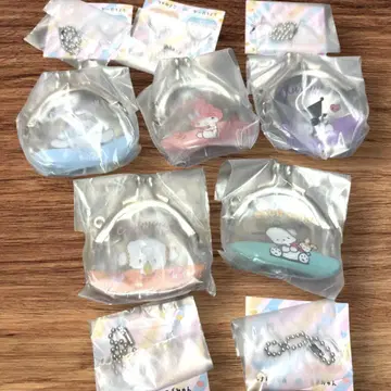 산리오 캐릭터즈 개구리 키링 가챠 시플라 코인 케이스