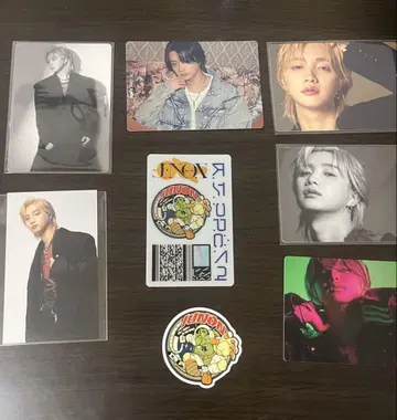 JUNON 트레이딩 카드 7장 세트