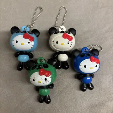 키티 인형옷 팬더 키티 볼체인 키링