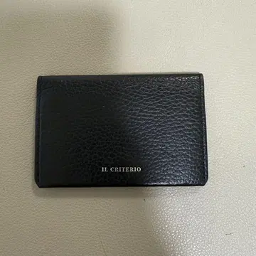 새상품급 IL CRITERIO 블랙 가죽 카드 케이스