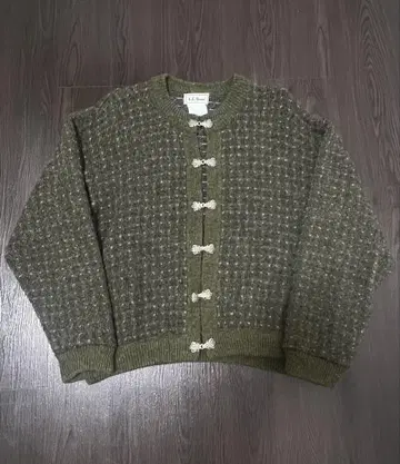80s LLBean 가디건 빈티지 노르웨이산 바즈아이 쇼트 기장