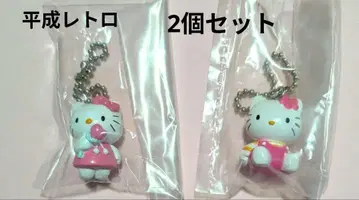 헤이세이 레트로 산리오 헬로키티 볼체인 스트랩 2개 미개봉