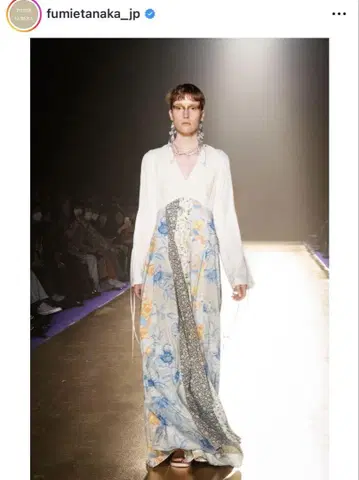 FUMIE TANAKA SS23 'clear seed' 원피스