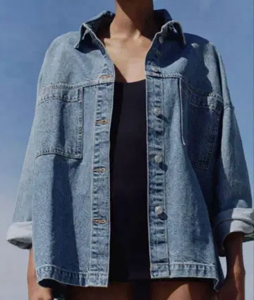 [새상품급] ZARA 자라 패치 포켓 데님 자켓
