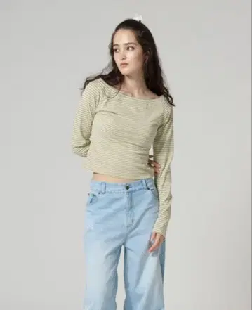 보트넥 보더 티셔츠 TINA: JOJUN