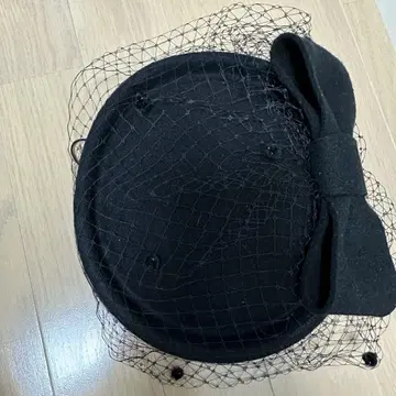 블랙 리본 포함 베레모
